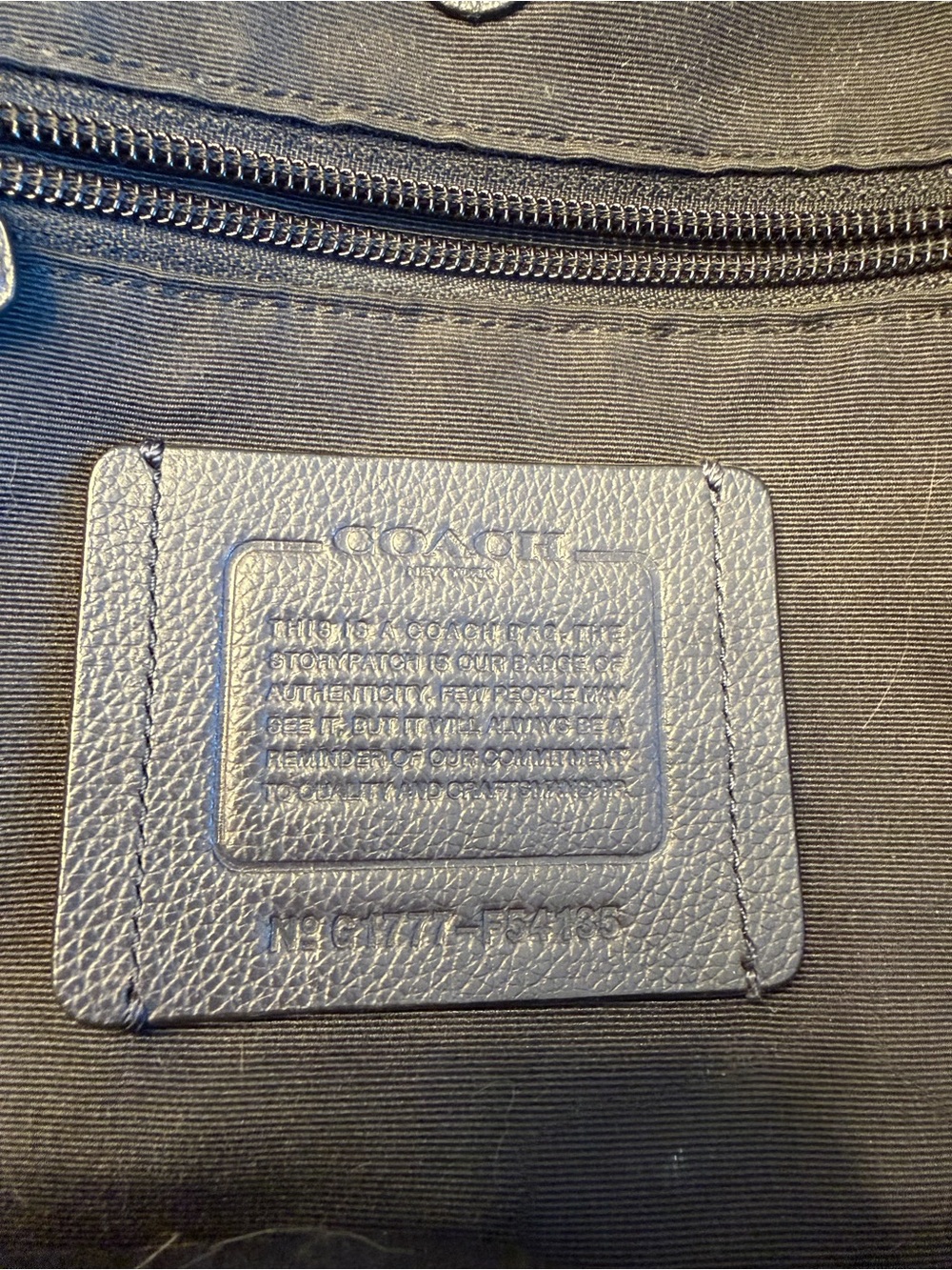 Coach Women's Blue Leather Backpack - Picture 3 of 8